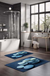 Mijölnir Juego de alfombrillas de baño CT-5279, 2 piezas, Multicolor